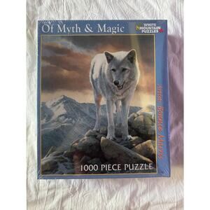 NEW‎ White Mountain Puzzles 1000 piece jigsaw puzzle Of Myth & Magic White Wolf